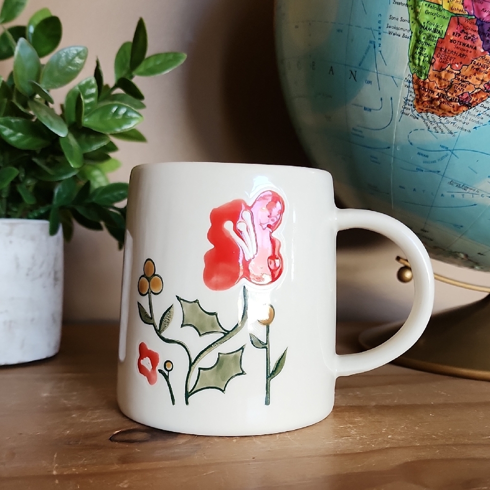 Floral Ceramic Coffee Mug